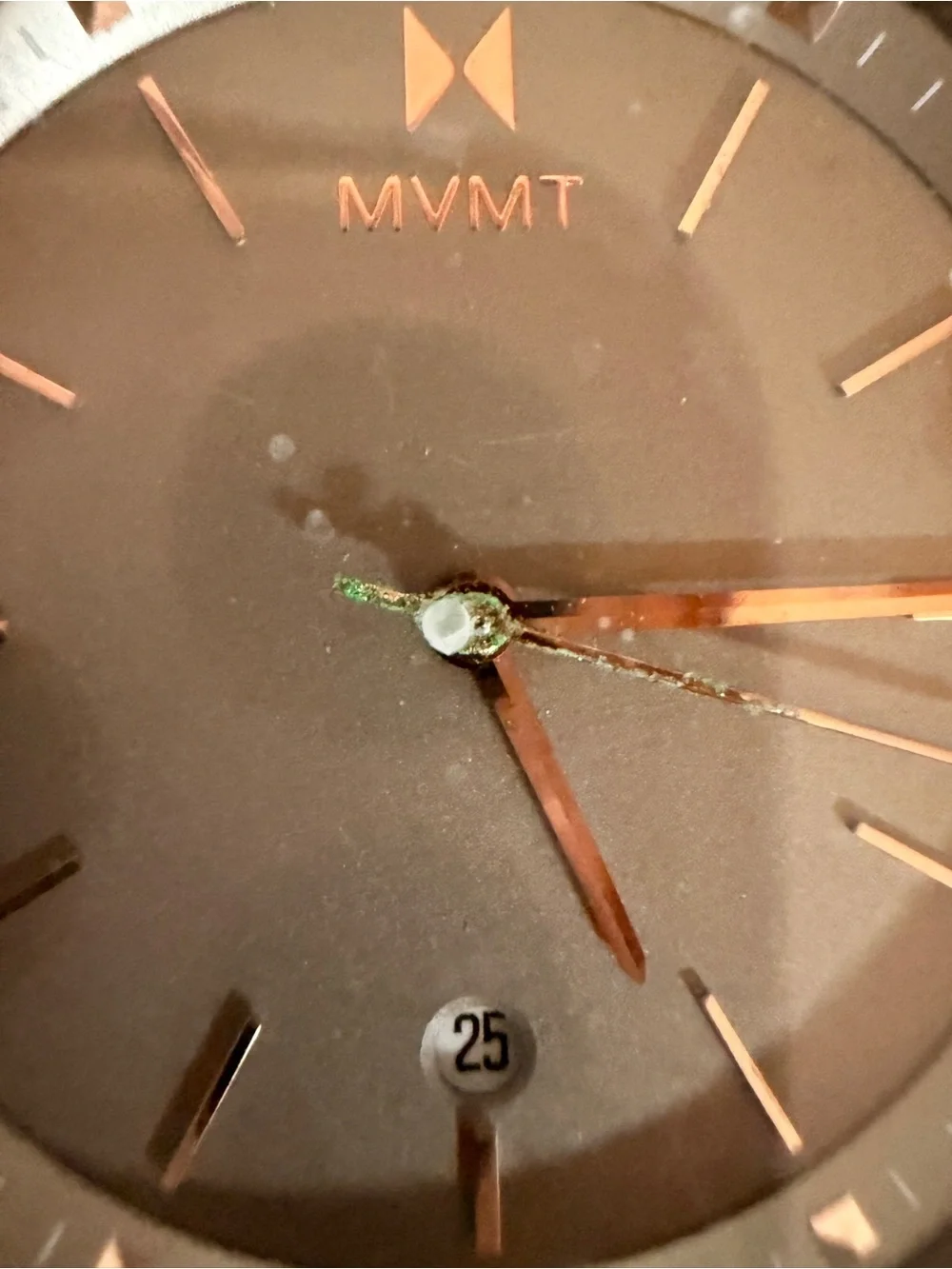 MVMT Coronada 36mm Pewter Watch Rose Gold Accents | Bloomingdales | Good con.